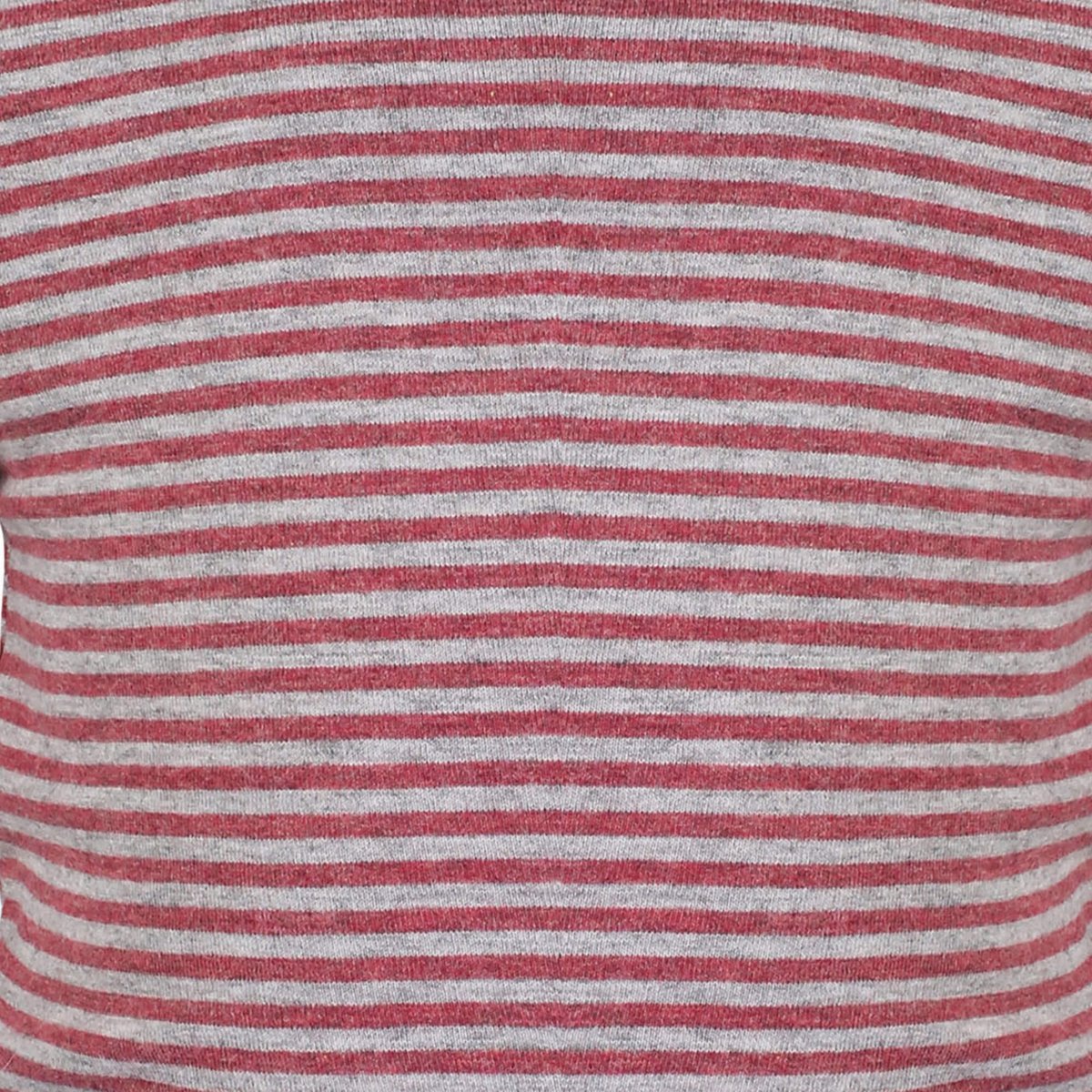 Body T-shirt OrganicEra P/E da neonato, a righe bordeaux