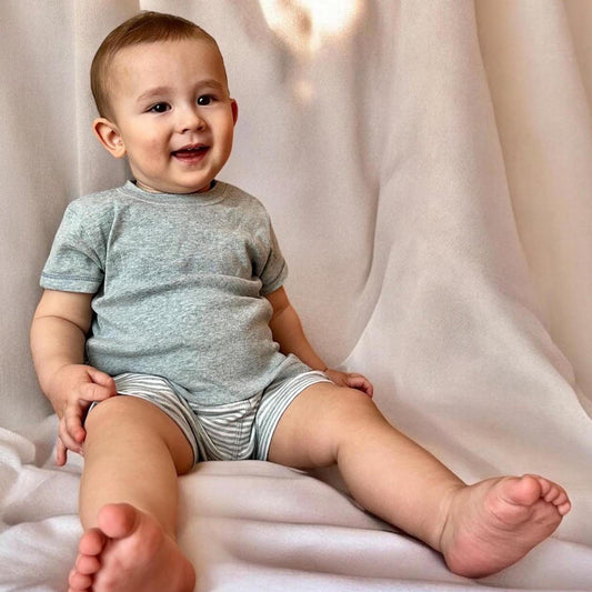 T-shirt organica P/E per neonati OrganicEra, acqua