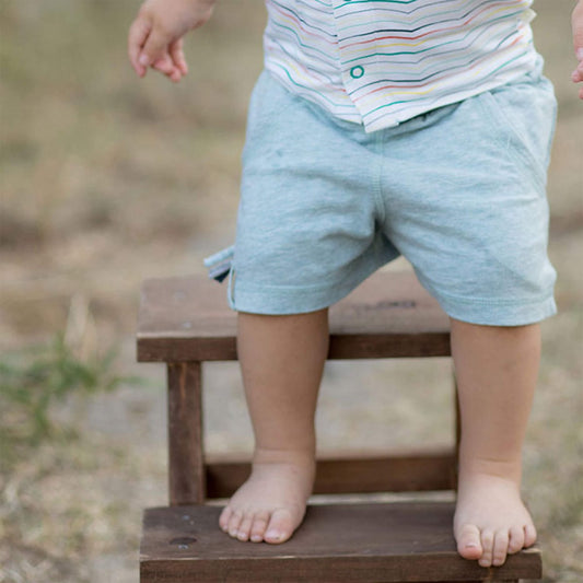 Pantaloncini biologici per neonati OrganicEra, acqua