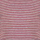 Body T-shirt OrganicEra P/E da neonato, a righe bordeaux