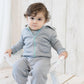 Pantaloni della tuta biologici per neonati OrganicEra, grigi